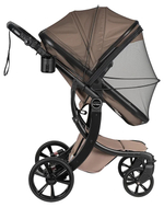 Коляска трансформер Farfello Aimile Adventurer экокожа какао