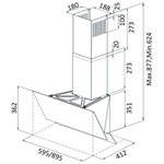 Наклонная вытяжка Oasis серии PRO NF-60W