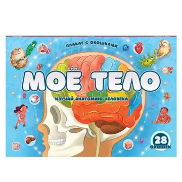 Плакат с окошками