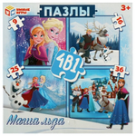 Пазлы 4в1 (9-16-25-36эл.) "Магия льда" 4650250540359 (Умные игры)
