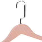 Плечики для одежды 2шт «ФРАТТО», цвет пудровый, 44*24см (Лейбл Селфи)