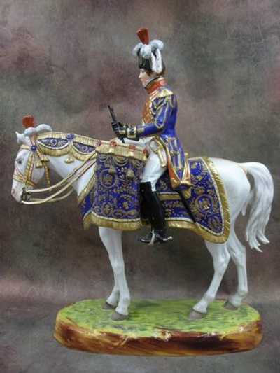 Статуэтка. Фарфор. Солдат Конный барабанщик. Dresden. Германия