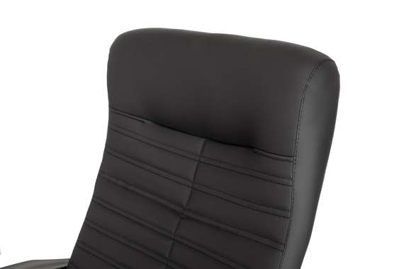 Кресло руководителя Бюрократ CH-480LT черный эко.кожа крестов. пластик