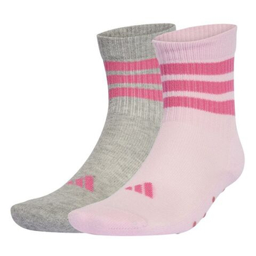 Теннисные носки Adidas Kids Anti-Slip 2P - clear pink/medium grey heather