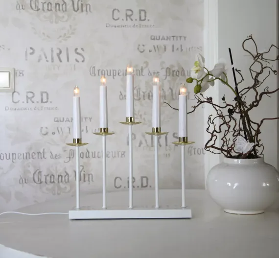 Светильник декоративный Greta 37х31 см., 5 ламп, белый хром, Star Trading (138-28)