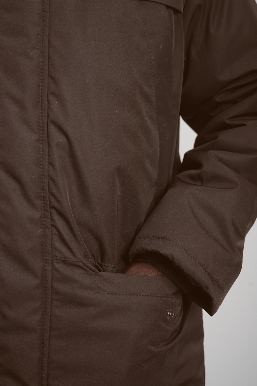 Парка мужская зимняя "Минимал" коричневый
