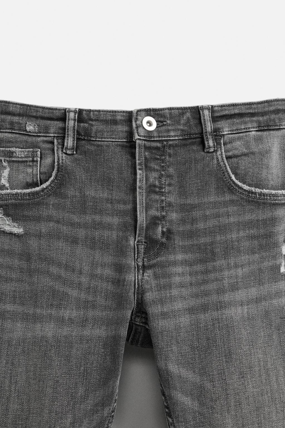 Джинсы skinny fit с разрезами