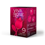 Малиновый вибростимулятор клитора с подвижным язычком