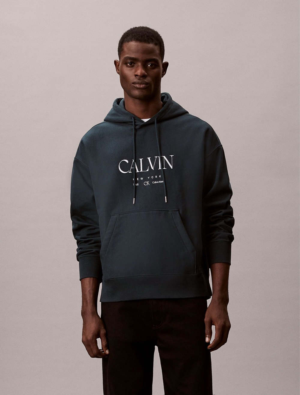 Худи Calvin Klein Premium Fleece Logo Graphic Nurture Navy