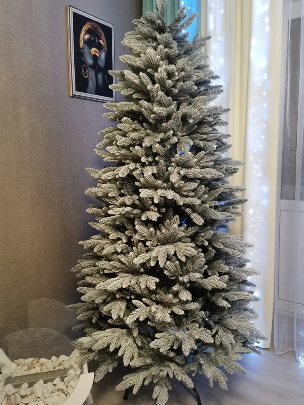 Заснеженная елка «Веста» (Литая хвоя) 180 см / 1,8 м