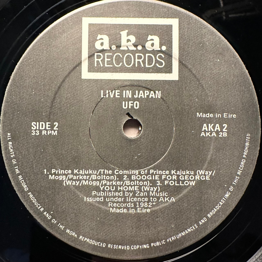 UFO- Live In Japan (Ирландия 1982г.)