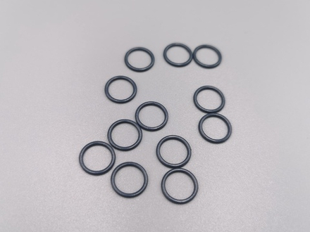 Кольца, металл, 10 мм, графит, шт.