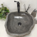 Раковина из речного камня RS-62057 (48*48*15)