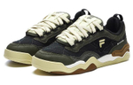 FILA FUSION Fila tide brand KICK WAVE soled shoes FILA TIDE brand synthetic leather non-slip wear-resistant lightweight low-top sneakers dark dark green