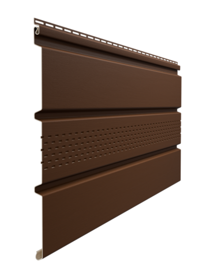 Döcke STANDARD Софит с центральной перфорацией (Каштан)