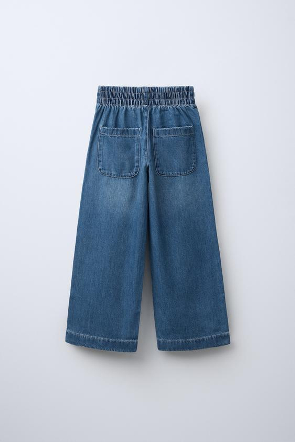 ZARA ДЖИНСЫ СВОБОДНОГО КРОЯ С КАРМАНАМИ, СИНИЙ