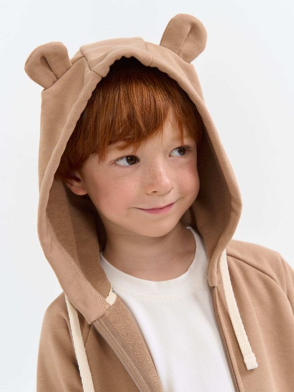 Толстовка с ушками на капюшоне 