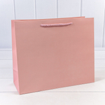 Пакет подарочный 32х26х13см "Фактура" (Розовый)