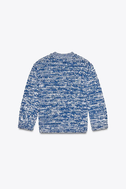 ZARA КАРДИГАН С РУКАВАМИ 3/4, СИНИЙ/БЕЛЫЙ