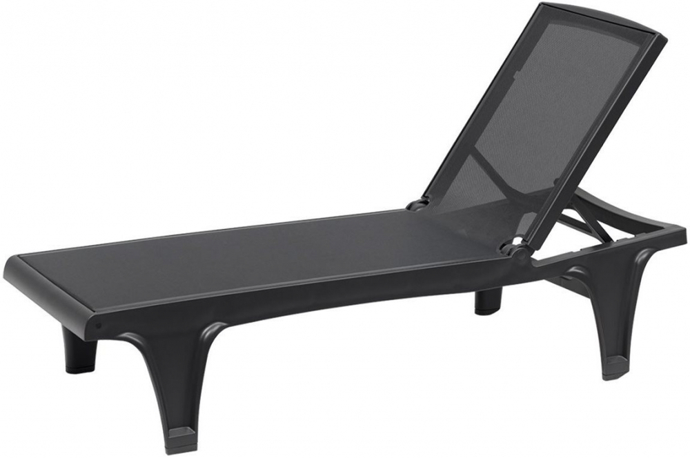 Шезлонг-лежак пластиковый Scab Design Tahiti, антрацит