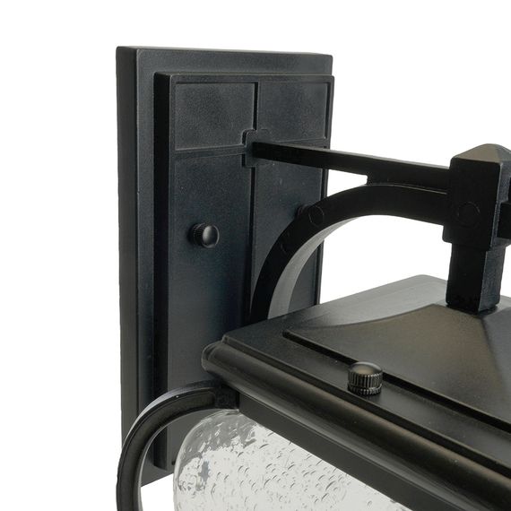 Светильник садово-парковый Feron PL741 на стену вниз 60W E27 230V, черный 51274