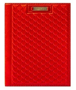 Обложка на паспорт «Fleur». Цвет красный