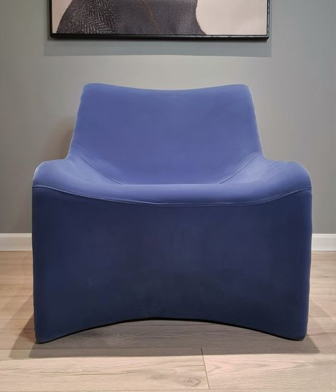 Кресло Cloth стеклопластик и кашемировая обивка