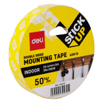 Клейкая лента двусторонняя DELI 25,4 мм х 5 м, белая