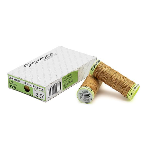 Нитки отделочные Gutermann Top Stitch 30 (30 метров), 5 кат. | 307 св.бежевая охра