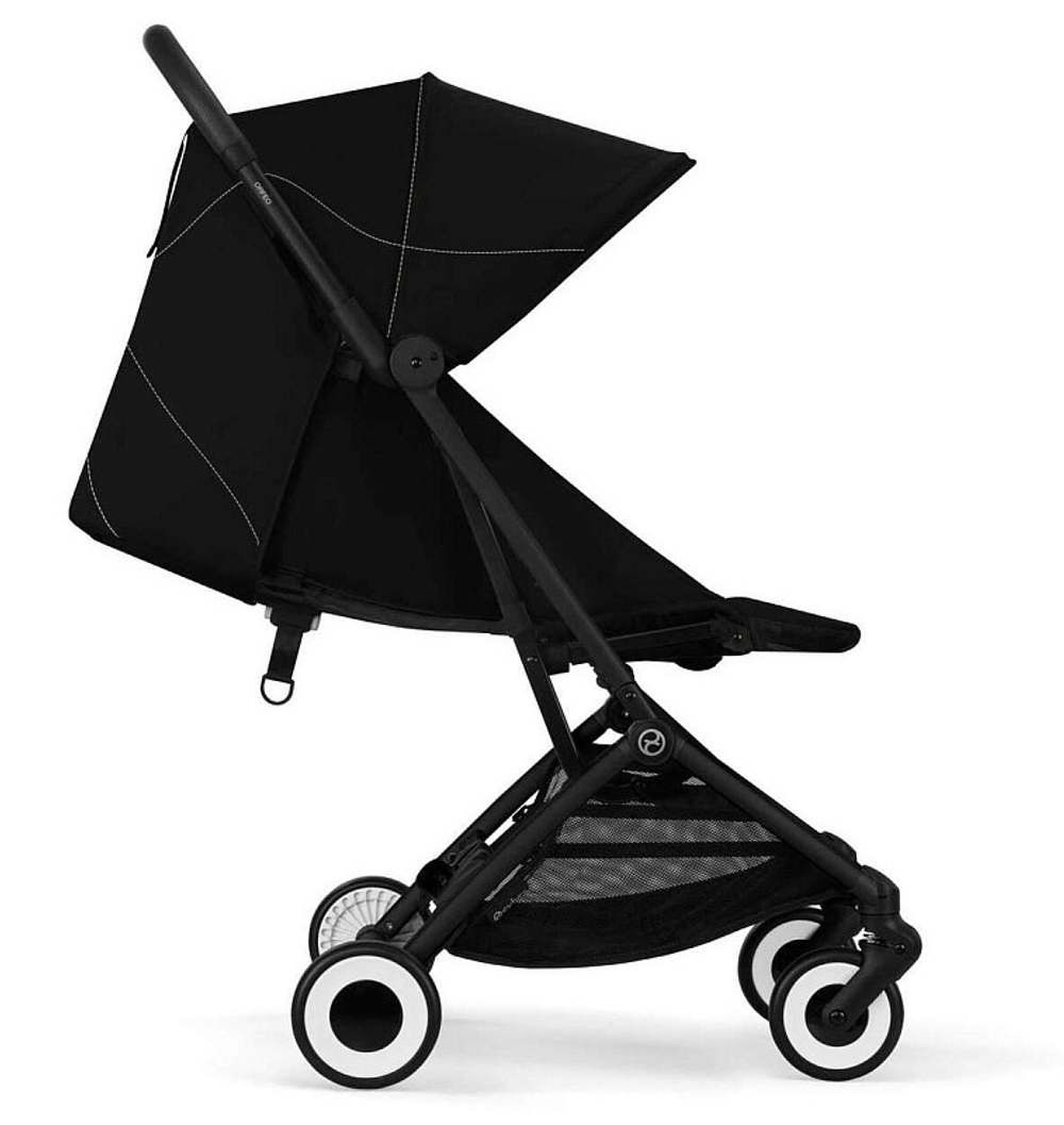 Прогулочная коляска Cybex Orfeo BLK Magic Black с дождевиком и бампером