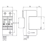 Устройство защиты от импульсных перенапряжений РИФ-Э-II 275/20 c (1+1) (122101) (РИФ-Э-II 275/20 c (1+1))