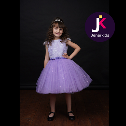 Платье "Патриция" сиреневое пышное