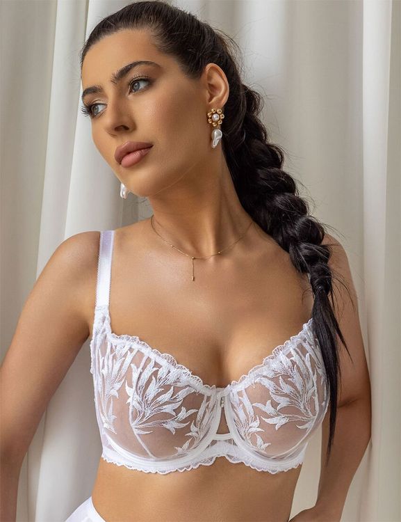 Бюстгальтер Kris Line Crystal Half Cup Soft (белый)