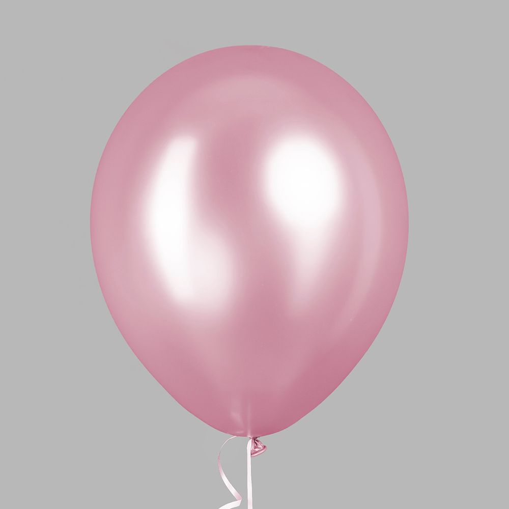 Шар (12''/30 см) Ярко-розовый, металлик, 25 шт.