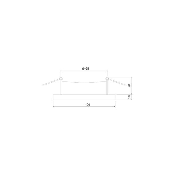 Встраиваемый светильник Elektrostandard 124 MR16 белый/серебро a053357
