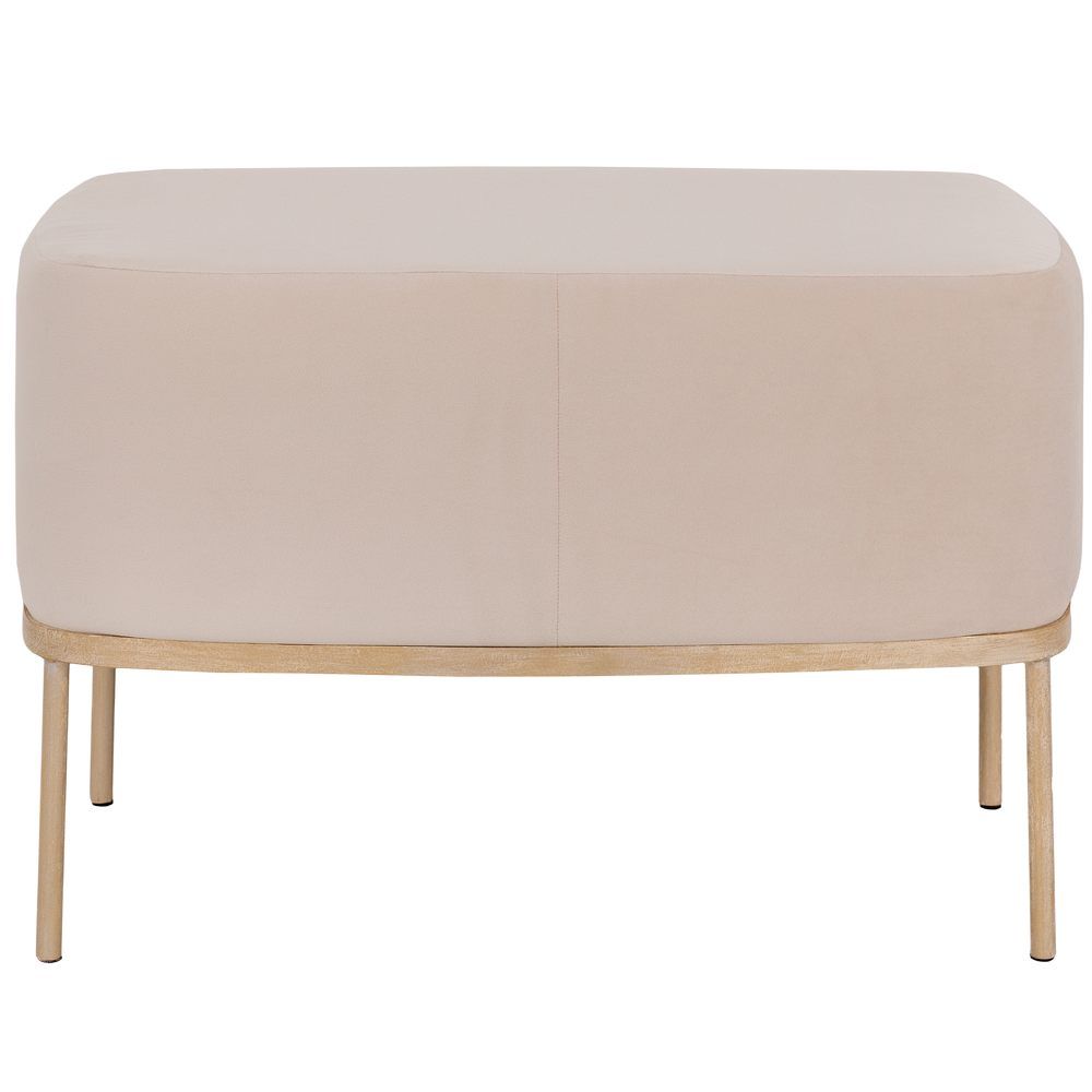 Банкетка Monstera Deliciosa (Монстера) Бежевая Айвори