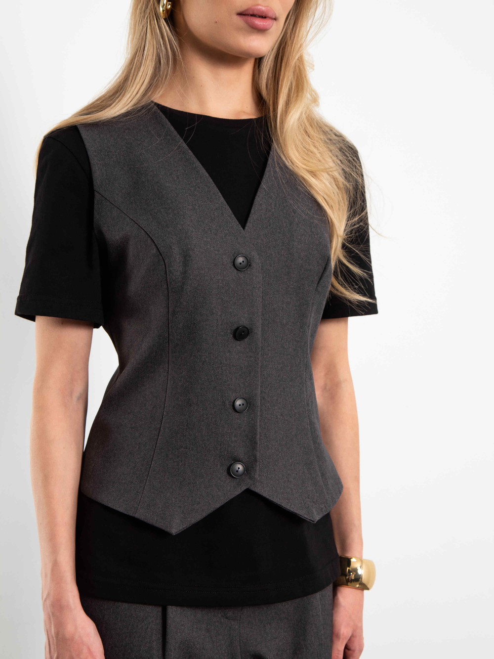 Жилет классический Basic (графит)