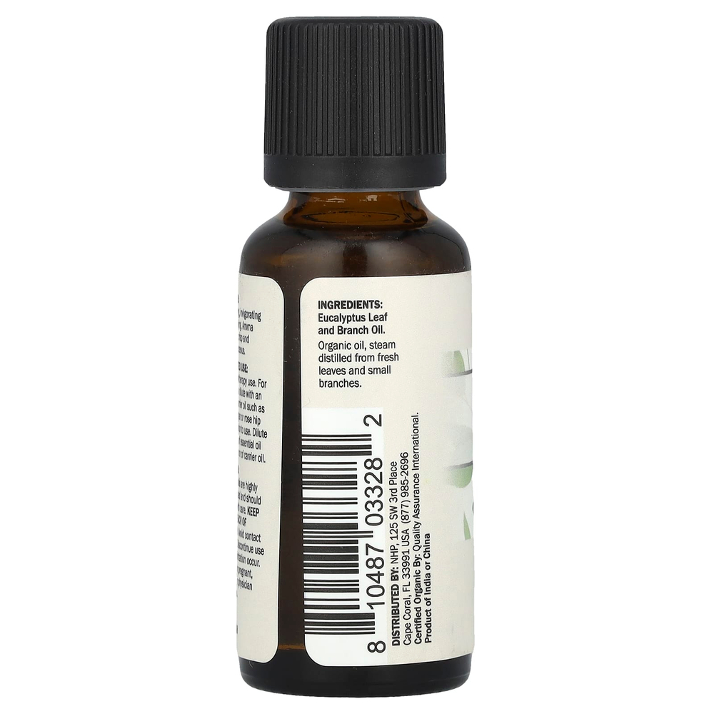 Dr. Mercola, Органическое эфирное масло, эвкалипт, 30 мл (1 жидк. унц.)