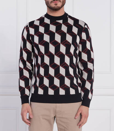 Хлопковый свитер Emporio Armani - черный(6L1MXX 1MCQZ)