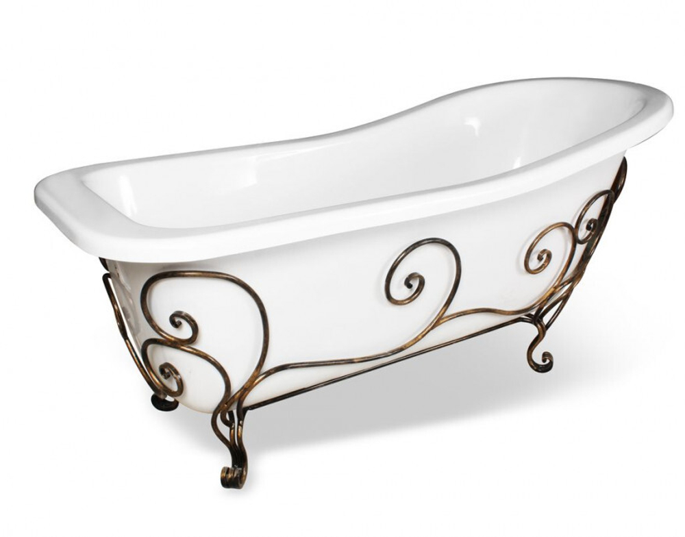 Кованая подставка для ванн Эстет "Царская" 170x73, ФР-00000721 Патина