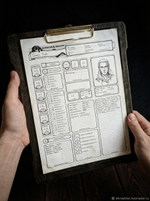 Планшет игрока НРИ. Двойной