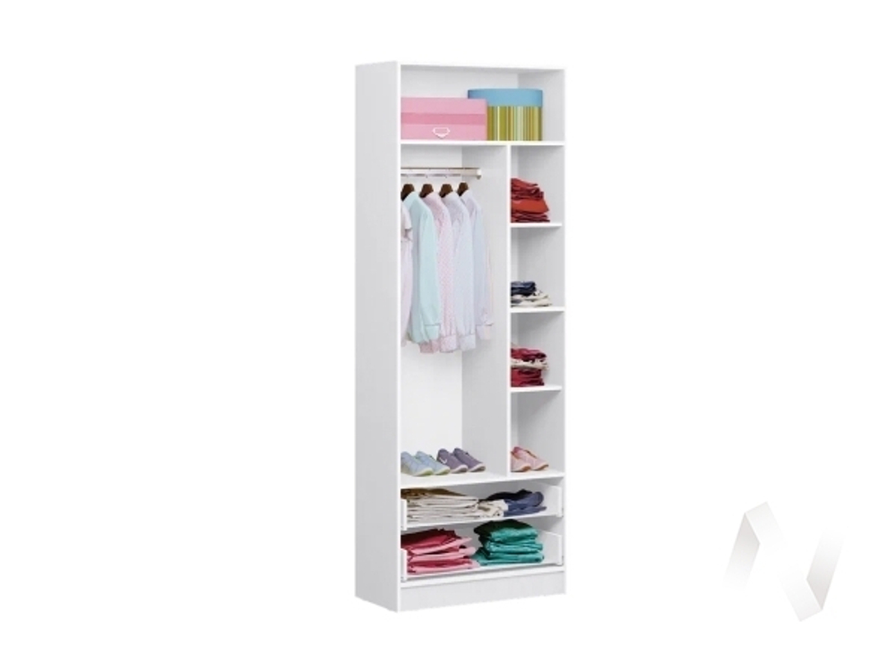 Шкаф Детская Вега NEW Girl (белый/белый глянец холодный)