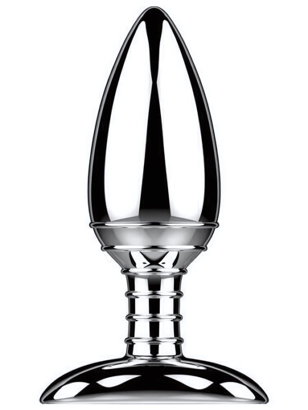 Металлическая анальная вибропробка Cestos - 10,8 см. (Цвет: серебристый)