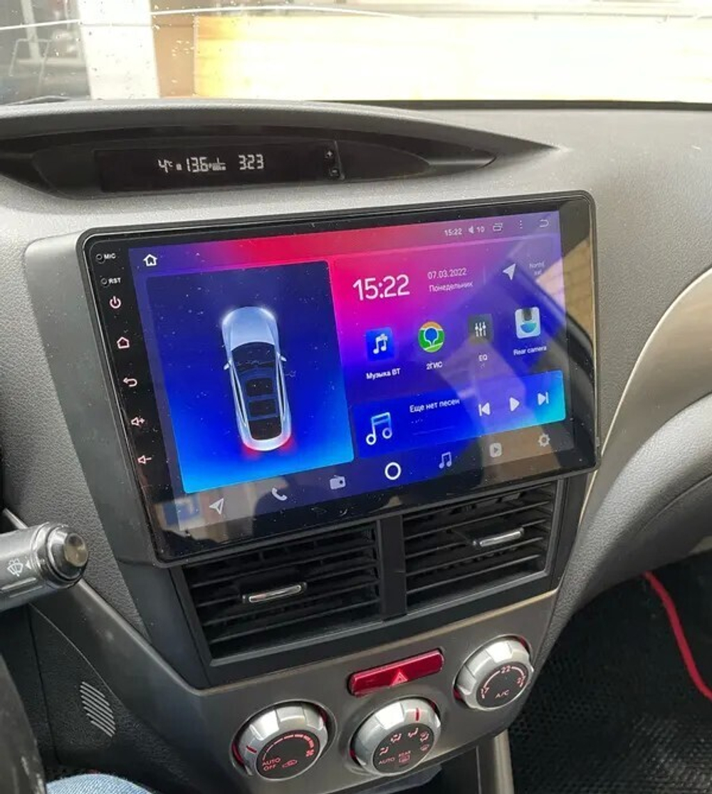 Магнитола для Subaru Forester 3 (SH) 2008-2013, Impreza GH, GE - FarCar 062M монитор 9" QLED на Android 13, 8 ядер (TS18), CarPlay, 4G SIM-слот