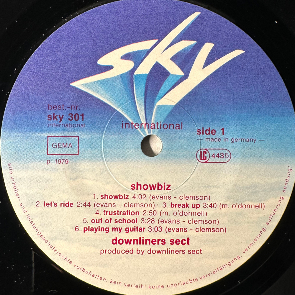 The Downliners Sect ‎– Showbiz (Германия 1979г.)