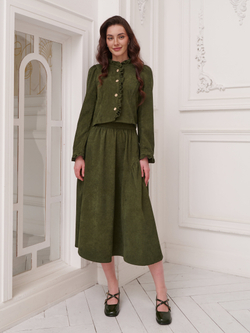 Жакет вельвет укороченный