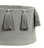 Корзина Lorena Canals Tassels Light Grey (30 x Ø45 см)