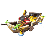 Надувной корабль "Пираты Карибского моря"