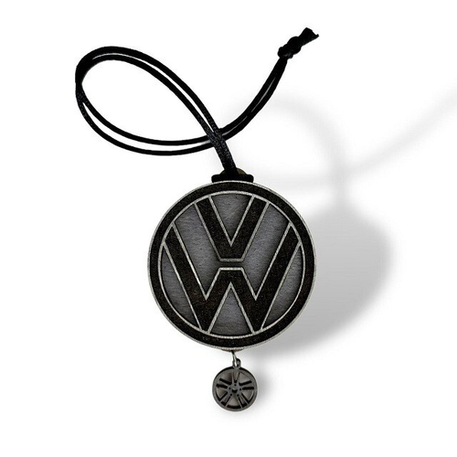 (AROMAWOOD) Ароматизатор подвесной премиум ДЕРЕВО Volkswagen, без запаха