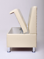 Стильный компактный диван Фабрики ОНИКС из практичного и износостойкого материала с оригинальным дизайном, вместительным ящиком для хранения, мягким наполнителем для дома, дачи и офиса